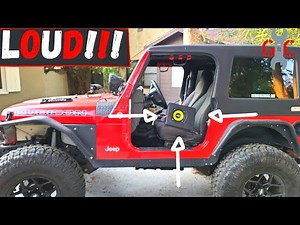 Jeep TJ $17 Center Console Subwoofer Upgrade