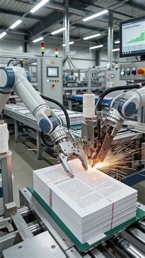 ASMR: Unseen Modern Book Factory Workflow