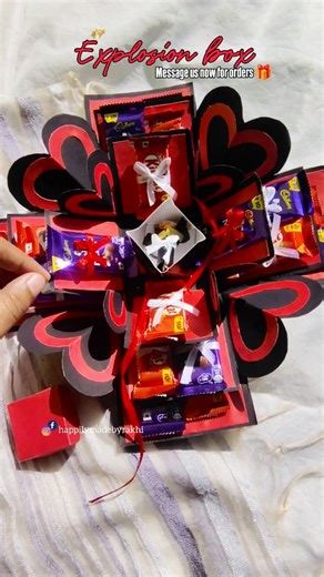 handmade gifts: hampers,scrapbook,hoops,bouquet,cards,explosion on Instagram: "Explosion box for her best friend 😍❤️ Birthday gifts for besty❤️ Chocolate explosion box 🎁 Order delivered 🧿✅ #handmadegiftsforeveryone #assam #giftsforalloccasions🎁 #handmadegiftsassam #viralréels #handmadegiftsarethebest #assambusiness #explorerpage #instagramreels #viral #trending #fypppppppppppppppppppppppppppppppppppppppppppppppppppppppppppppppppppppp"