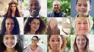 Diversity Face Smile Collage Composite Global Unique International Identity Difference