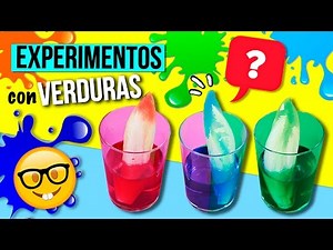 ¡3 curiosos EXPERIMENTOS caseros con VERDURAS! 🤓 Experimentos FÁCILES de CIENCIA para NIÑOS