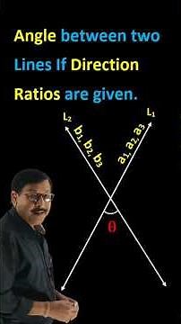 Angle Between Two Lines if Direction Ratios are Given | NCERT Class 12 Maths | 3D Geometry Class 12