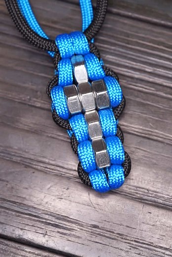 Craft a Cross of Hex Nuts Paracord Keychain