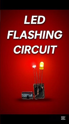 Simple LED Flasher Circuit Using Relay | DIY LED Blinking Project | 25V 1000uF Capacitor
