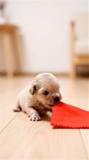 Tiny Poodle’s First Play