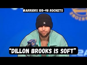 Steph Curry Recaps Warriors win vs Houston - Post Game Interview - Warriors vs Rockets