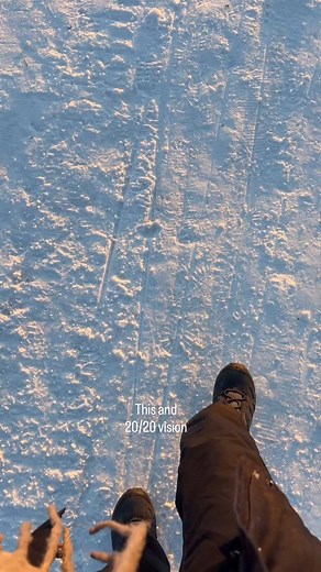 POV: walking in snow so crisp it matches your eyesight 👀❄️ | Vision Direct