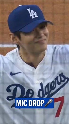 "It's time for Dodger baseball!" - V from BTS 🗣️ #BTS #BTSArmy #방탄소년단 #Taehyung | MLB
