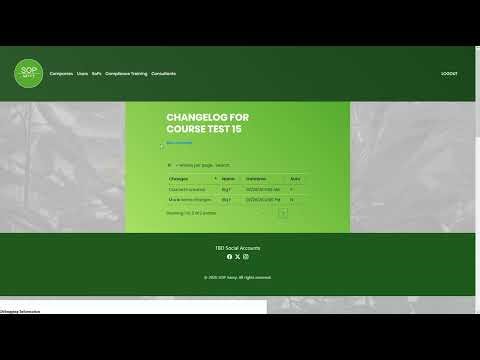 SOP Savvy Compliance Training Module