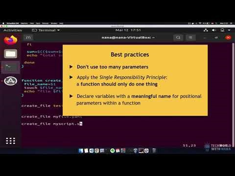 2.14 Shell Scripting Part 3 Concepts and Syntax|TechWorld with Nana