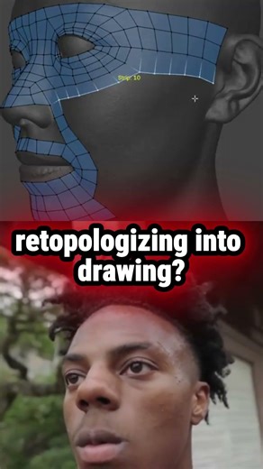 Retopologizing into drawing Blender 2026