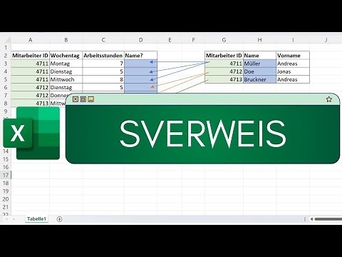 Excel SVERWEIS: Einfaches Beispiel mit Erklärung