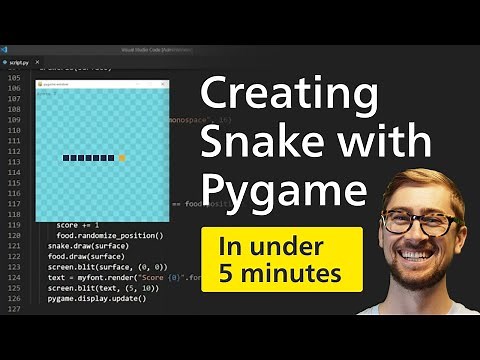 How to build SNAKE in Python! [Pygame tutorial 2020]