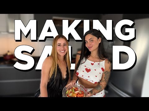 MAKING A QUICK AND REFRESHING SALAD WITH @zoealvarez2 | COOKING WITH DRI