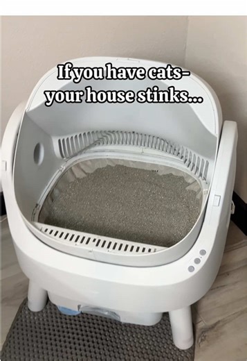 No more stinky house or fighting about who’s going to clean the litter box! #litterbox #automaticlitterbox #petpivot #selfcleaninglitterbox #catlitterbox