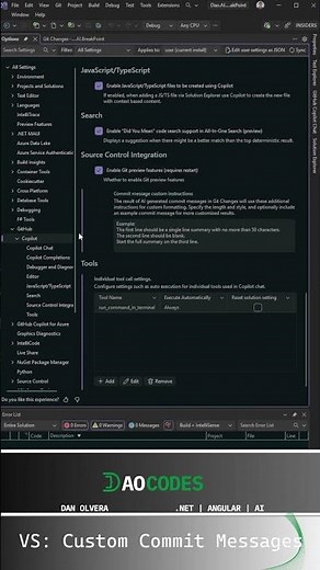 Get Better Copilot Commit messages in Visual Studio #visualstudio