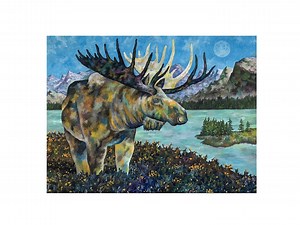 Original Moose Oil Painting – Wildlife Wall Art – Abstract Moose Fine Art – One‑of‑a‑kind Oil Artwork - Etsy Australia