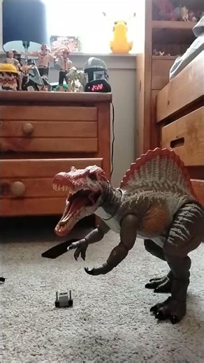 dont steal his snacks #jurassicworld #spinosaurus #stopmotion