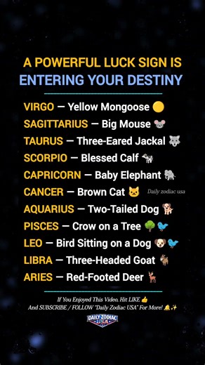 your zodiac sign luck symbol is revealed 🔮 powerful destiny signs #zodiacusa #astrology #shorts