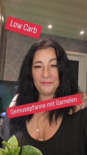 Low Carb Gemüsepfanne mit Garnelen für Gesundes Essen