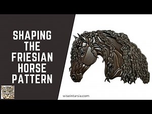 Step by Step of Shaping the Friesian Horse Intarsia Pattern