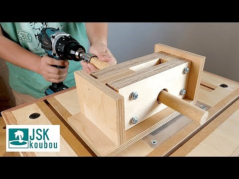 Multi-size compatible Dowel (Round bar) Making Jig