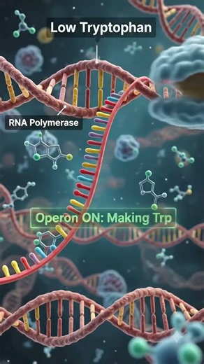 Trp Operon | 🦠 #biologyshorts #facts #biology #molecularbiology