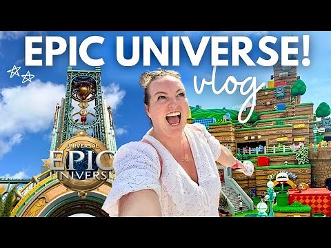 EPIC UNIVERSE! 🎢 Universal's NEW Theme Park 🤯 VIP Tour & Preview ALL 5 WORLDS Exclusive Vlog 🐉🪄🍄🧟‍♂️