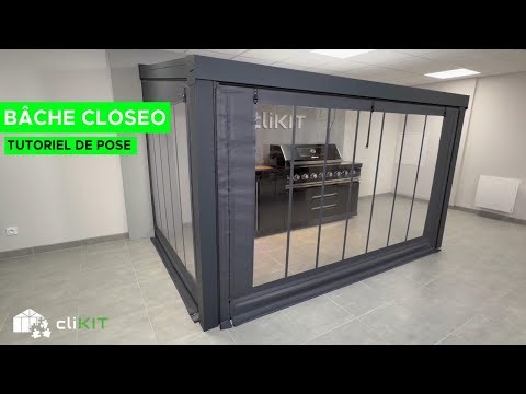 TUTORIEL de pose Bâche de Fermeture CLOSEO pour Pergola - CliKIT