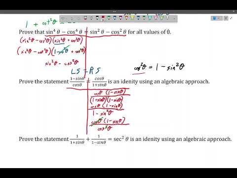 9.2 Trig Identities (Pythagorean)