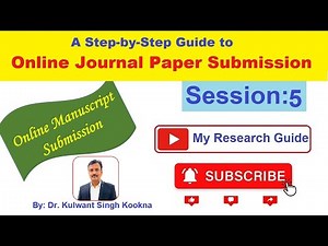 Online manuscript Submission | A Step-by-Step Guide to Online Journal Paper Submission
