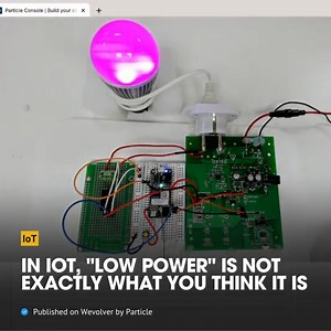 Building IoT devices to be as power efficient as possible can be the difference between an invaluable product and one that's unusable for its intended purpose. Learn the principles of building low-power IoT devices here. Check out the full article by Particle here: https://www.wevolver.com/article/an-introduction-to-low-power-iot | Wevolver.com