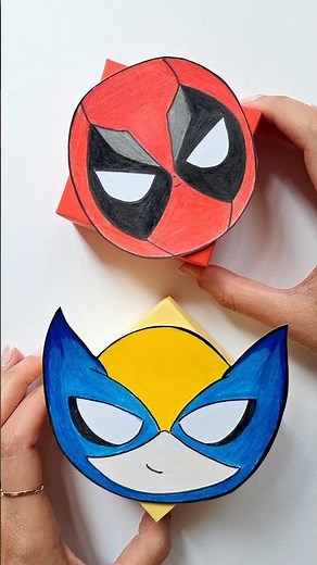 wolverine and deadpool papercraft /origami box #deadpool #wolverine