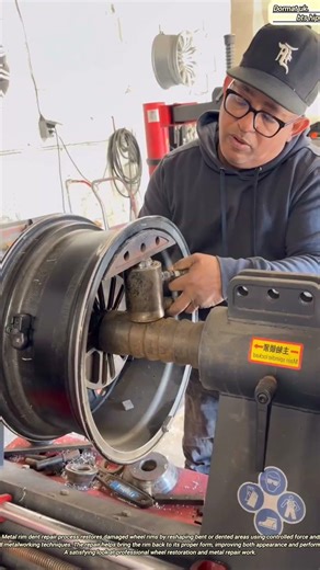 Metal Rim Dent Repair - Good Tools And Machinery In Daily Work #machine #shorts