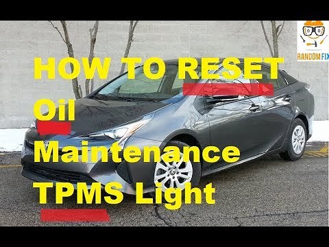 How to Reset Prius Oil Maintenance Light Reminder▶️ Prius TPMS Light Reset 2016-2022