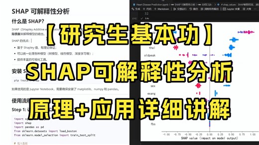 【研究生基本功】SHAP可解释性分析：原理与应用详解，轻松掌握特征重要性与模型可解释性！！ -人工智能/机器学习/深度学习