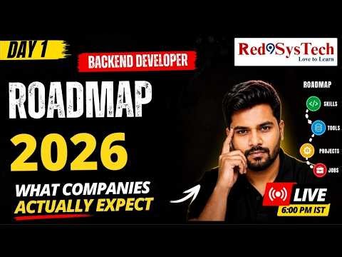 Become a Backend Developer in 2026 | Complete Roadmap + Required Skills | Red9SysTech