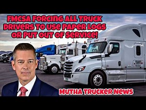 FMCSA Forcing All Truck Drivers To Use Paper Logs Or Get Put Out Of Service! Check Your ELD