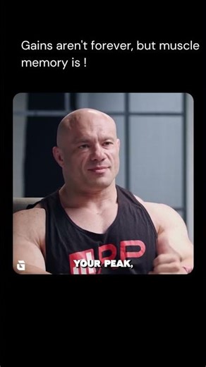 Gains aren't forever, but muscle memory is!