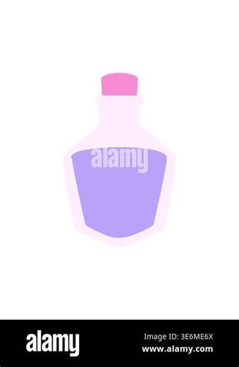attention grabbing animation of cartoon potion bottle Stock Video Footage - Alamy