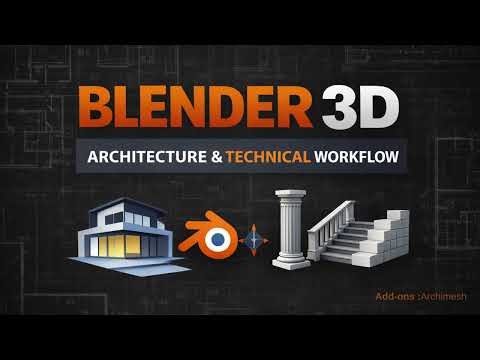 Blender for Architects | Archimesh Add-on Overview #blender3d
