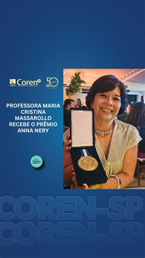 Coren-SP on Instagram: "PRÊMIO ANNA NERY 🪔 A enfermeira Maria Cristina Massarollo foi agraciada nesta noite com o Prêmio Anna Nery, maior honraria do sistema dos Conselhos de Enfermagem, durante as atividades do 27° Congresso Brasileiro dos Conselhos de Enfermagem (CBCENF), que ocorre em Salvador (BA) até a próxima quinta-feira. Maria Cristina é enfermeira graduada (USP, 1979) e licenciada em Enfermagem (USP, 1979), com habilitação em Enfermagem Médico-Cirúrgica (USP, 1980). Concluiu mestrado e