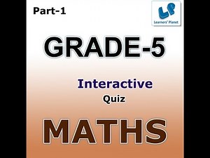 Class 5 math interactive quizzes