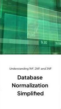 1NF 2NF 3NF Explained Simply | Normalization in DBMS #facts #education #cs #shorts #cs #exam