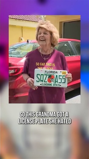 Grandma Got The Perfect License Plate 😳 🚗