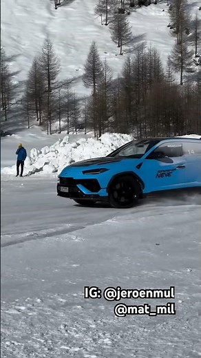 Lamborghini Urus Performante Sliding in Snow: Epic Winter Drifts! | GSCN Videos 2024