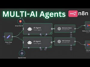 Step-by-Step: Build this (NO CODE) multiple AI Agent workflow with n8n