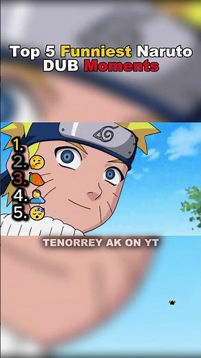 Top 5 Funniest Naruto Dub Moments 😂 | English Dub Fails & Jokes