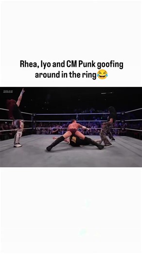Rhea Ripley goofing in the ring with Iyo Sky and CM Punk😂 | WWE Divas Fans
