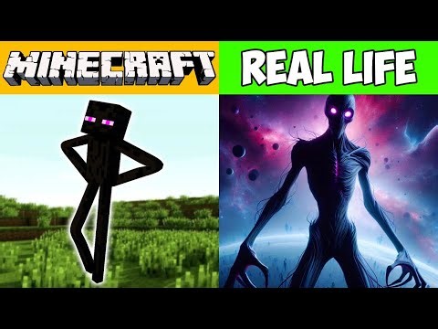 MINECRAFT MOBS VS REAL LIFE | MINECRAFT IN REAL LIFE